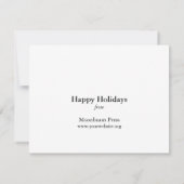 Kartonfall für die Druckmaschine Letpress Dankeskarte (Rückseite)