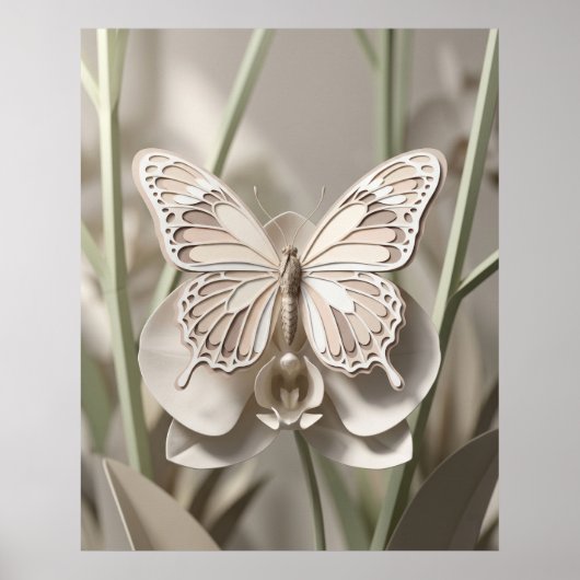 Kartonfalter-Orchidee Poster (Vorne)