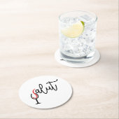 Kartonnen Onderzetter Runder Pappuntersetzer (Vor Ort)