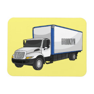 Kartonwagen Cartoon-Illustration Magnet