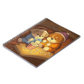 Kartoonhunde Welpen mit Popcorn Notizblock (Linke Seite)