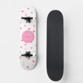 Karts-Girl-Skateboard-Monogramm und Name Skateboard (Vorderseite)