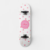 Karts-Girl-Skateboard-Monogramm und Name Skateboard (Vorderseite)