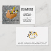 Kartuschenwerkzeug | Stahlplatten-Muster Visitenkarte (Vorne/Hinten)