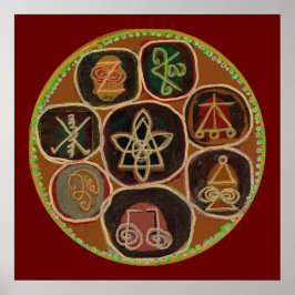 KARUNA Reiki Healing Symbols April 2011 Poster