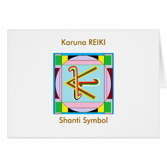 KARUNA Reiki: Shanti Frieden ist mit allen (Vorderseite (Horizontal))