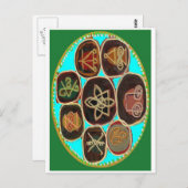 KARUNA Reiki Symbols von Navin Joshi Postkarte (Vorne/Hinten)