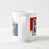Karusselfarbene Ponies Hot Beverage-Tasse Jumbo-Tasse (Rückseite)