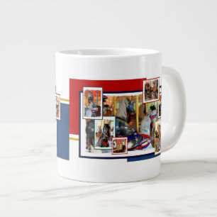 Karusselfarbene Ponies Hot Beverage-Tasse Jumbo-Tasse