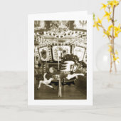 Karussell 19 Grußkarte Karte (Gelbe Blume)