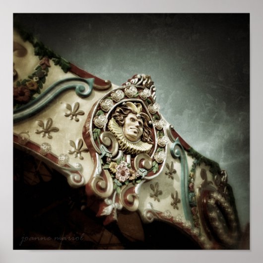 Karussell 1 Square Poster (Vorne)