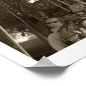 Karussell 8 Print Poster (Ecke)