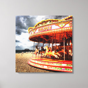 Karussell am Brighton Beach Leinwanddruck