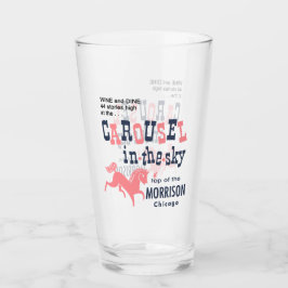 Karussell am Himmel. Top of the Morrison, Chicago Glas