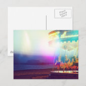 Karussell am Strand Postkarte (Vorne/Hinten)