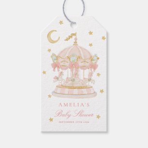 Karussell-Babyshower-Geschenkanhänger im skurrilen Geschenkanhänger
