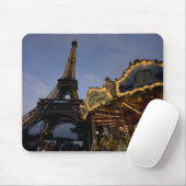 Karussell des Eiffelturms im Abend, Mousepad (Mit Mouse)