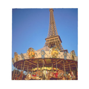 Karussell, Eiffelturm, Paris, Frankreich Notizblock