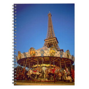 Karussell, Eiffelturm, Paris, Frankreich Notizblock