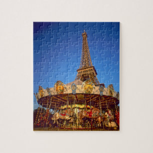Karussell, Eiffelturm, Paris, Frankreich Puzzle