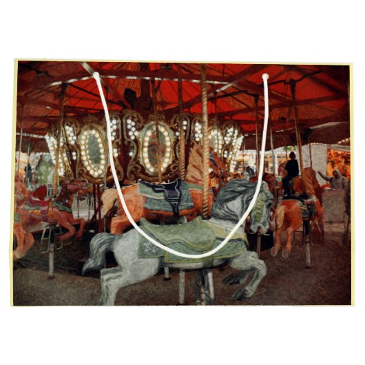 Karussell-Fahrt Große Geschenktüte (Rückseite)