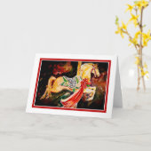 Karussell-Feiertags-Karte Karte (Gelbe Blume)