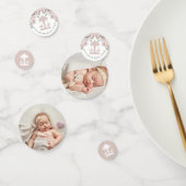 Karussell floral Soft Pink Foto Konfetti (Gruppe)