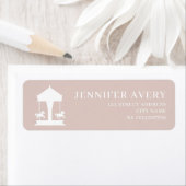 Karussell floral Soft Pink Rücksendeadresse (Insitu)