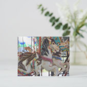 Karussell-Foto-Postkarte für stille Reiter Postkarte (Stehend Vorderseite)