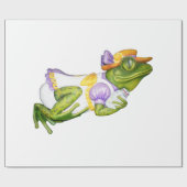 Karussell Frösche Foto Geschenkpapier (Flach)