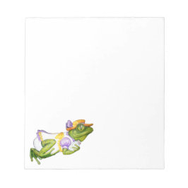 Karussell-Frösche-Foto Note Pad Notizblock