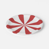 Karussell-Geburtstag Pappteller (Schrägansicht)