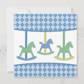 Karussell-Geburtstags-Party Einladung (Vorderseite)