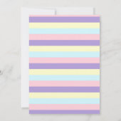 Karussell Geburtstagseinladung Vergnügungspark ein Einladung (Rückseite)