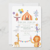 Karussell Karneval Geburtstagseinladung Einladung (Vorderseite)