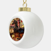 Karussell Keramik Kugel-Ornament (Rechts)
