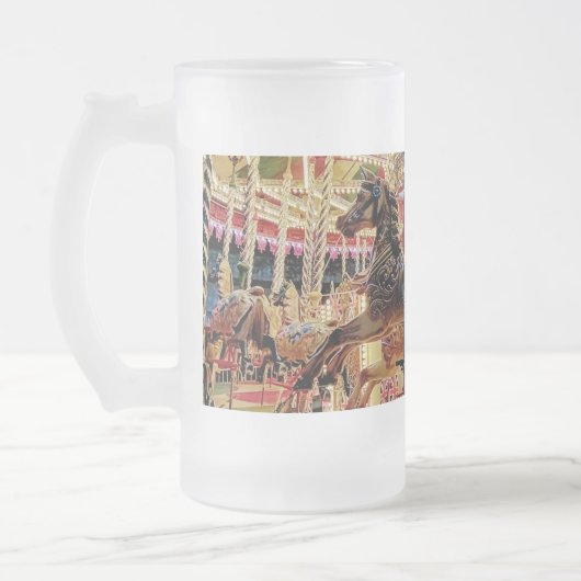 Karussell Mattglas Bierglas (Links)