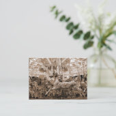 Karussell, MiniFoto Visitenkarte (Stehend Vorderseite)