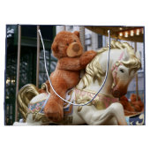 Karussell mit Teddy Bear Große Geschenktüte (Rückseite)