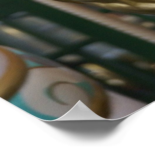 Karussell mit Teddy Bear Poster (Ecke)