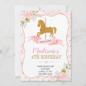 Karussell-Party Einladung (Vorderseite)