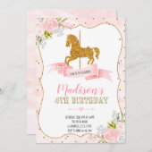 Karussell-Party Einladung (Vorne/Hinten)