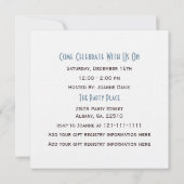 Karussell: Personalisierte Baby-Duschen-Einladung Einladung (Rückseite)