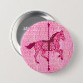 Karussell Pferd - Fuchsia Pink Button (Vorne & Hinten)
