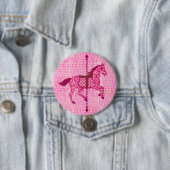 Karussell Pferd - Fuchsia Pink Button (Beispiel)