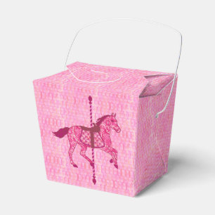 Karussell Pferd - Fuchsia Pink Geschenkschachtel