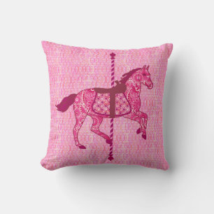 Karussell Pferd - Fuchsia Pink Kissen