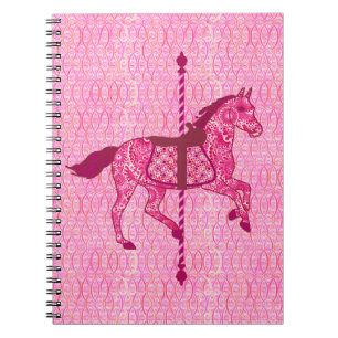 Karussell Pferd - Fuchsia Pink Notizblock