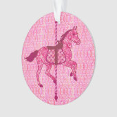 Karussell Pferd - Fuchsia Pink Ornament (Vorderseite)