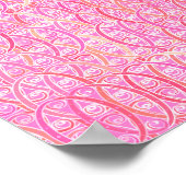 Karussell Pferd - Fuchsia Pink Poster (Ecke)